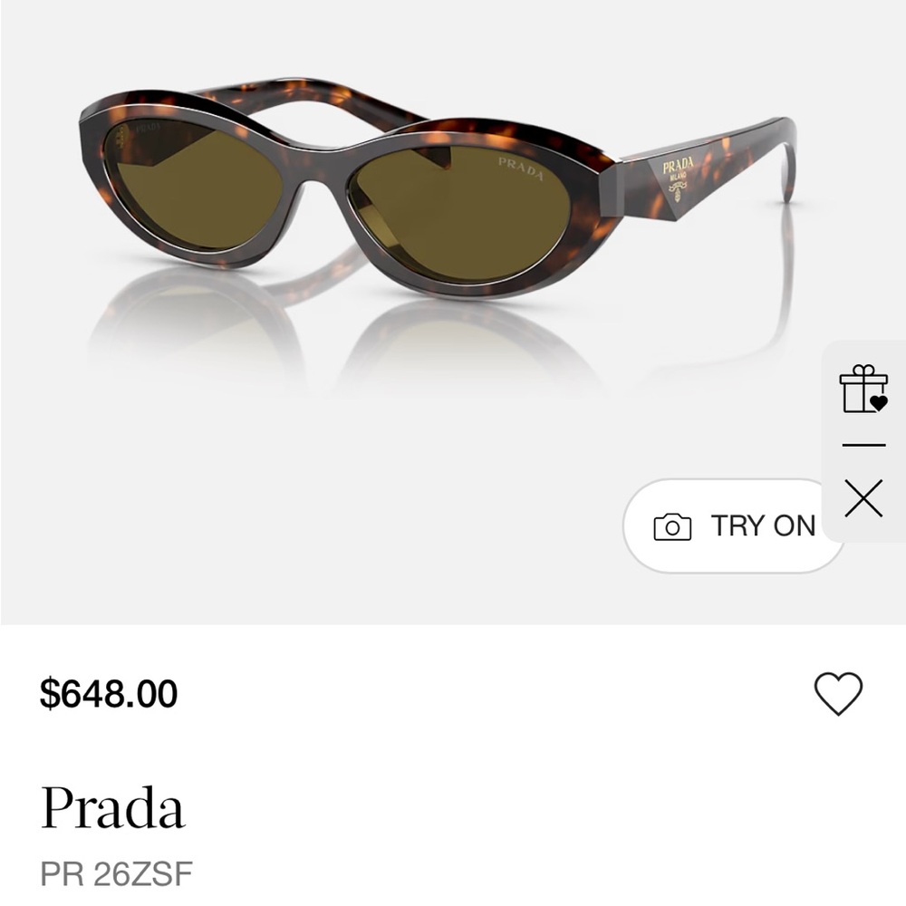 Prada Brown Tortoise Sunglasses